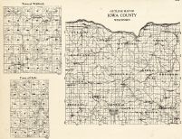 Iowa County Outline - Waldwick, Clyde, Wisconsin State Atlas 1930c